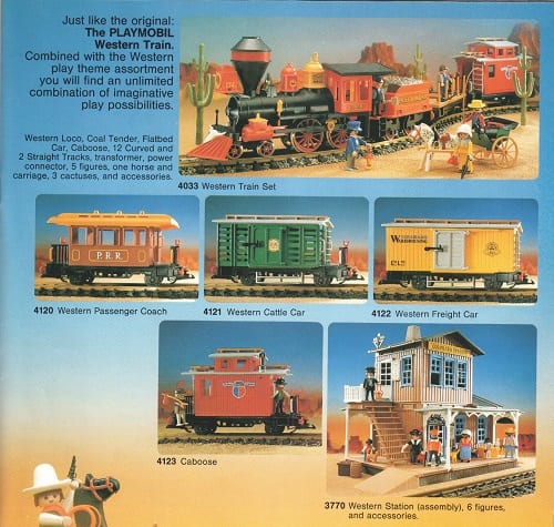 Playmobil Set: 4034v2 - Large Western Train Set - Klickypedia